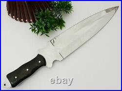 Best Handmade Rare D2 Tool Camping Hunting Knife With Bull Horn Handle