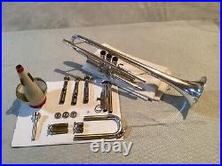 Blessing Silver Scholistic Trumpet With Hard Case And Mpc Very Nice Trumpet