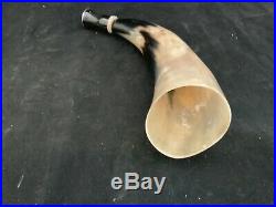 Blowing Horn, With Sterling Silver inlay Mouth Piece