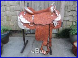 Blue Ribbon Show Saddle With Silver Horn
