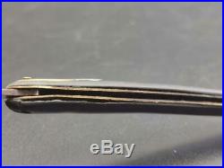 Bontgen & Sabin Rare fruit knife with horn handle with silver cartouche