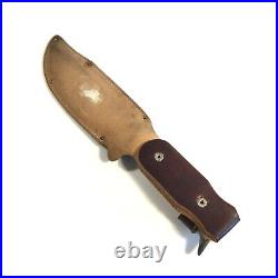 Bowie Knife Hunting Stick Tang Dear Horn Grip with Holster made by FamipaPrizren