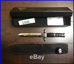 Buck Limited Edition Custom Dagger Knife Never Used In Box With Sheath