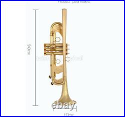 Built-in Mouthpiece Customized Trumpet Heavy Horn 5.24 Bell 1.9KG With Case