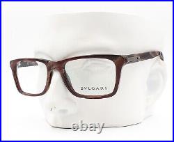 Bvlgari BV 3022 5300 Eyeglasses Frames Glasses Brown Red Horn 52-18-140