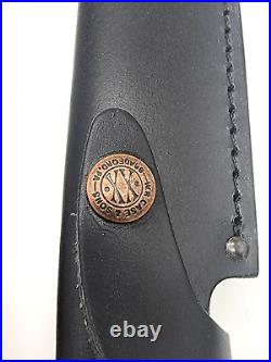 CASE XX 6 in BLADE Hunter, Buffalo Horn Handle with Leather Sheath- Black NEW
