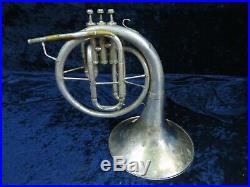 CF Boston Stencil Horn Silver F Mellophone Ser#132166 with Eb & D Attachments