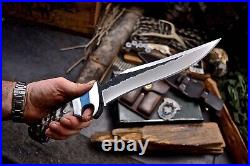 CFK Handmade AUS 8 Custom SHEEP HORN TURQUOISE Sub Hilt Hunting Camping Knife