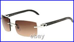 Cartier Brown Lens With Buffalo Horn Men's Sunglasses Ct0024rs 001