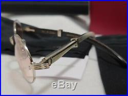 Cartier Oval Silver/ Horn, Arms with tinted Lenses