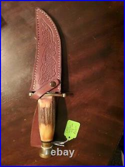 Case XX Knives Hunter stag handle Knife Kodiak Hunter Silver with sheath
