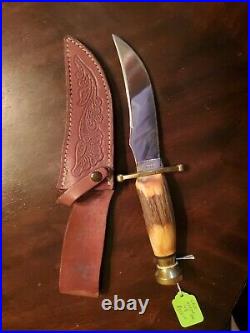 Case XX Knives Hunter stag handle Knife Kodiak Hunter Silver with sheath