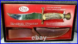 Case XX Kodiak Hunting Knife & Scabbard 1971 9 Dots With Box Excellent Cond