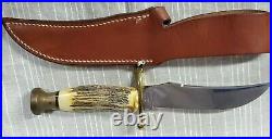 Case XX Kodiak Hunting Knife & Scabbard 1971 9 Dots With Box Excellent Cond
