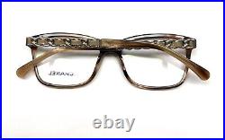 Chanel 3263-Q 1101 Eyeglasses Glasses Brown Horn Silver Chain 52-17-140