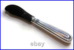 Christofle Silver Plate ALBI Caviar Spreader with Horn Blade, In Box