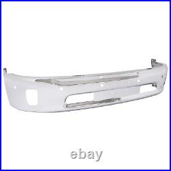 Chrome Front Bumper Face Bar With Fog Light Hole For Ram 1500 2013-2024 68160857AA