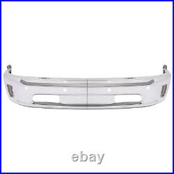 Chrome Front Bumper Face Bar With Fog Light Hole For Ram 1500 2013-2024 68160857AA