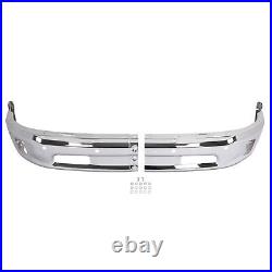 Chrome Front Bumper Face Bar With Fog Light Hole For Ram 1500 2013-2024 68160857AA