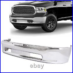 Chrome Front Bumper Face Bar Witho Fog Light Holes For Ram 1500 2013-2024