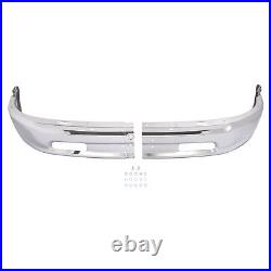 Chrome Front Bumper Face Bar Witho Fog Light Holes For Ram 1500 2013-2024