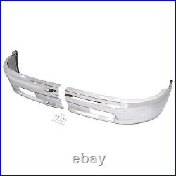 Chrome Front Bumper Face Bar Witho Fog Light Holes For Ram 1500 2013-2024