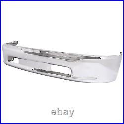 Chrome Front Bumper Face Bar Witho Fog Light Holes For Ram 1500 2013-2024