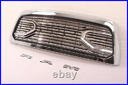 Chrome Grille Fit for Dodge Ram 2500 2010-2018 Big Horn Style Grill with Letters