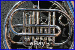 Clean Soul Instruments Double French Horn Silver Lacquer Finish with Gator Case