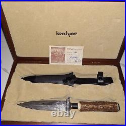 Collectors item Limited Edition 1985 Kershaw Damascus knife #101