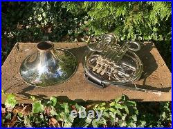 Conn 8D Double Horn with Screw Bell and Add-ons (Good condition, Nickle Silver)