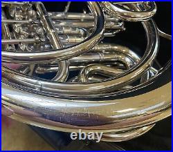 Conn 8d Double French Horn, Silver, Excellent Condition With Mouthpiece and Case
