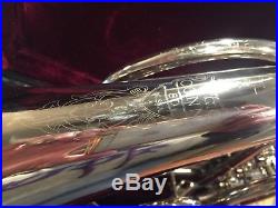 Conn 8d double nickel silver french horn with case very nice shape serviced