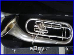 Conn Satin Silver baritone horn 1937 with case euphonium