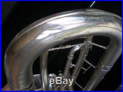 Conn Satin Silver baritone horn 1937 with case euphonium