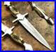 Custom-Hand-Made-12-Chromium-Steel-14-Hunting-Knife-With-Leather-Sheath-01-mi