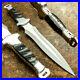 Custom-Handmade-D2-Steel-Beautiful-Hunting-Dagger-Knife-with-Bull-Horn-Handle-01-kf