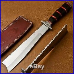 Custom Handmade D2 Tool Steel Beautiful Hunting Tanto Knife with Bull Horn Handl
