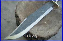 Custom Handmade D2 Tool Steel Hunting Survival Bowie Knife With Alter Stag Hande