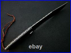 Custom Handmade D2 Tool Steel Hunting Survival Kukrie Knife With Bufflo Horn