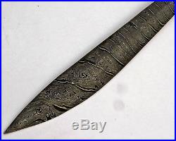 Custom Handmade Damascus Steel Beautiful Sword with Splendid Stag Horn Handle