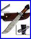 Custom-Handmade-Damascus-Steel-Bowie-Handle-Made-With-Stag-Horn-01-fo