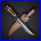 Custom-Handmade-Damascus-Steel-Bowie-Hunting-Knife-With-Horn-Stag-Handle-01-ftgc