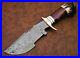 Custom-Handmade-Damascus-Steel-Tracker-Knife-Handle-Stag-Horn-With-Leather-01-dzs