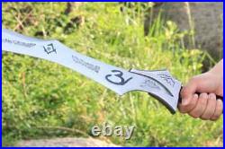 Custom Handmade Full Metal Shadowhunters Seraph Blade Life Size Sword With Stand
