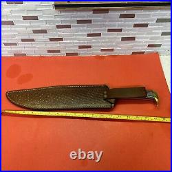 Custom Handmade Handcrafted Rambo Bowie Knife With Leather Sheath