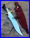 Custom-Made-Carbon-Steel-Stag-Horn-1-of-a-Kind-Hunting-Bowie-With-Sheath-01-jso