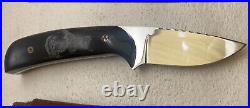 Custom USA Bearpaw Alsaka skinner Fixed Blade knife #130 Mint EDC