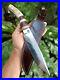 Custom-bowie-pocket-hunting-knife-7-7-Germany-saw-forged-steel-Stag-L-sheath-01-pbby