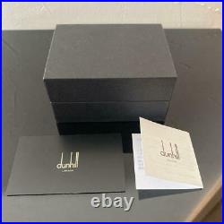 DUNHILL Buffalo horn x Steel Cufflinks UNUSED with Box and Guarantee card